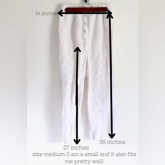 Seeds Linen Brown Buttons with Drawstring Trousers - Picture 10 of 16
